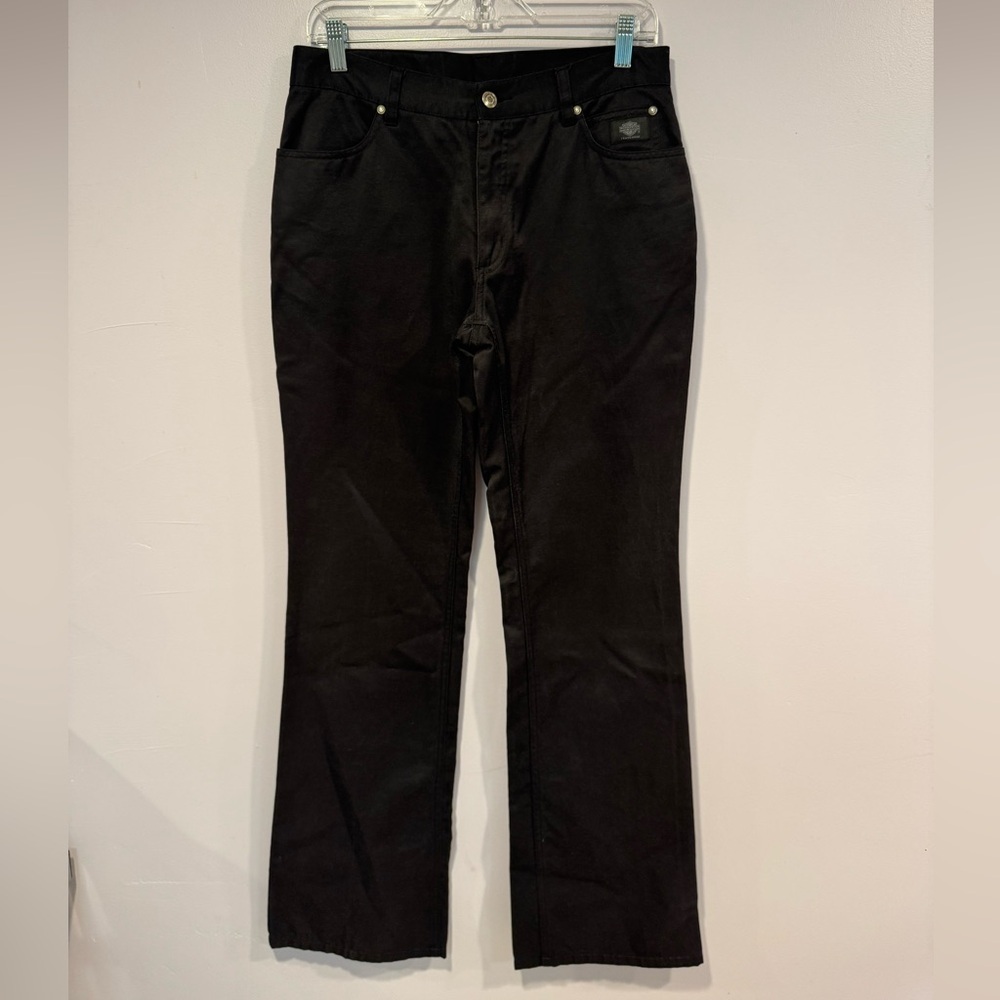 Harley Davidson black straight pants